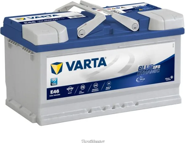 Varta E46 75 AH EFB ALÇAK 1